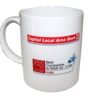 capital bank coffee mug bone china